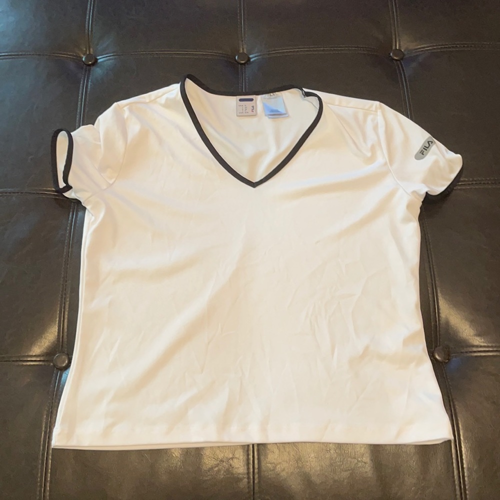 Black and White Tennis Shirt